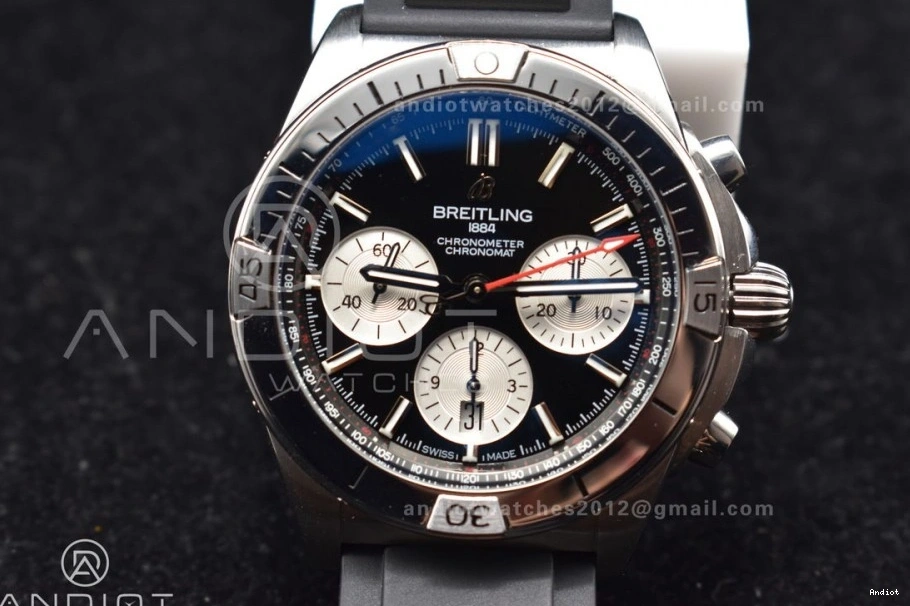 B01 LE SS A7750 Version Wht 43mm Navitimer 1:1 BLS Best L-Black Chrono 0414